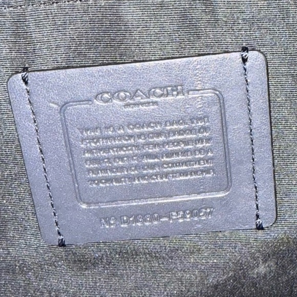 Coach Perry Slim Briefcase in Dark Blue - Picture 4 of 14